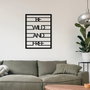 Wallity Be Wild And Free Escultura de Pared de Metal Negra